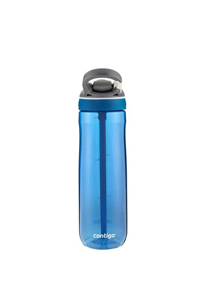 Contigo Ashland Tren Tek Hand Pump Inner Lid Water Bottle 720ml 2191379 Blue