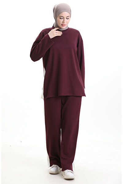 sefamerve Premium Υφασμάτινο Σετ συνδυασμός υφασμάτων 11332-02 Plum