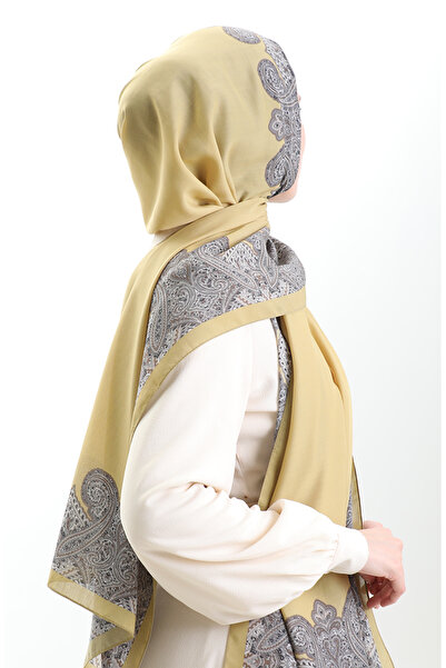 sefamerve Karaca cotton shawl 82004-07 mustard