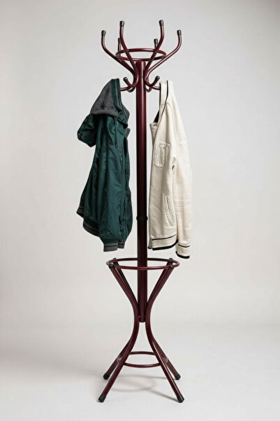 Marka Bordo 1.Kalite Metal Ayaklı Portmanto Askılık