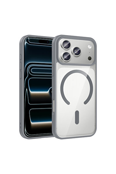 zore iPhone 17 Pro Max Kılıf M-safe Wireless Şarj Özellikli Silikon ASMA Ege ...