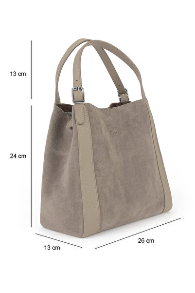 Ziya , Women's Genuine Leather Shoulder and Hand Bag 153979Z5012 Sand