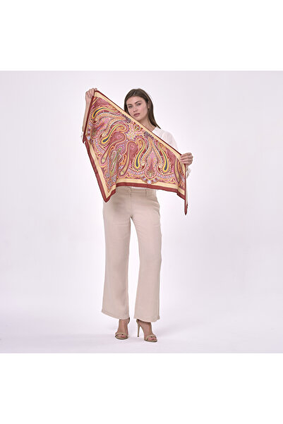 Nomads Felt Nomads Shawl Patterned Small Wool Silk Scarf Shawl