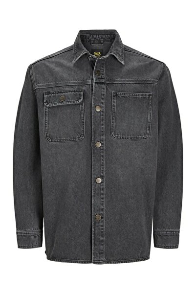 Jack & Jones Cămașă Jjiscott de culoare antracit pentru bărbați - Model Mf 716 12261939 -Blackdeni