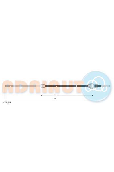 Adriauto Cablu Frana De Parcare Spate Dreapta Seat Cordoba/Ibiza 2