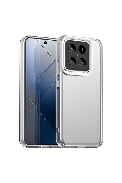 bovinox Xiaomi Mi 14 Kılıf Parmak İzi Yapmaz Buzlu Şeffaf İnce Tasarım Minima...