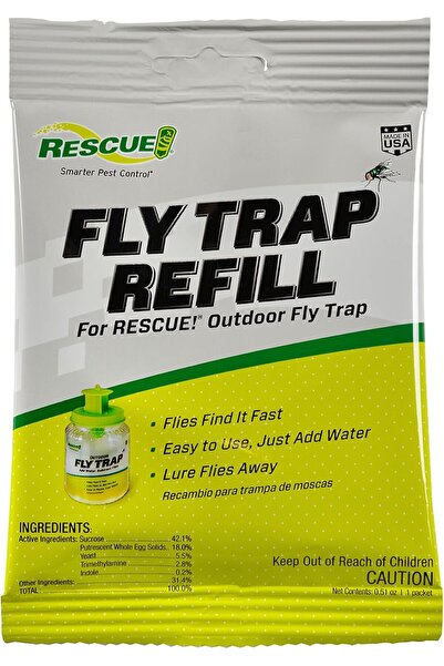 Rescue عبوة إعادة تعبئة مصيدة الذباب غير السامة القابلة لإعادة الاستخدام