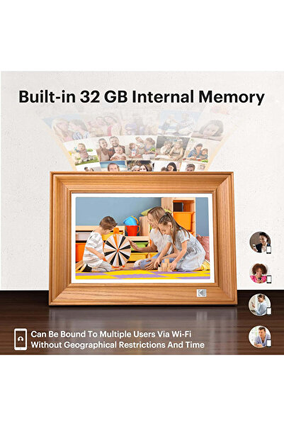 Kodak FHD Wi-Fi Digital Touch Screen Photo Frame 10 inch with Automatic Slideshows with Music