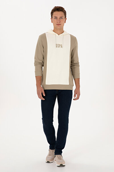 U.S. Polo Assn. Men's Light Khaki Sweatshirt 50316365-Vr183