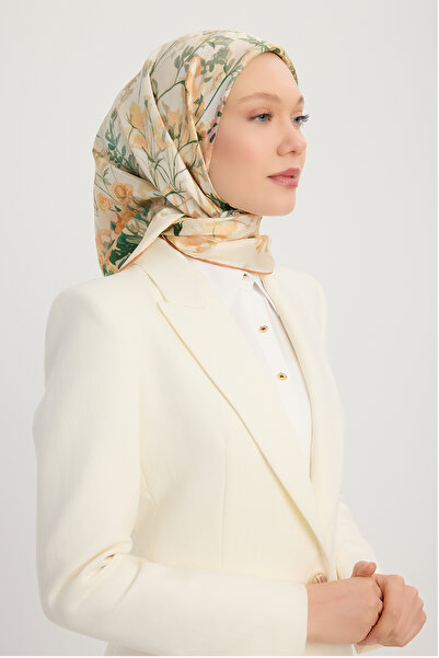 ipekistanbul وشاح حريري 100% - ريفي - نيفتي