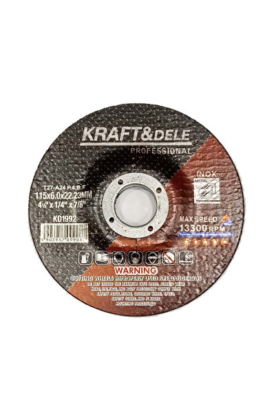 Kraft&dele Disc pentru tăierea metalului, 115 x 6,0 x 22,23 mm, uzură 1992