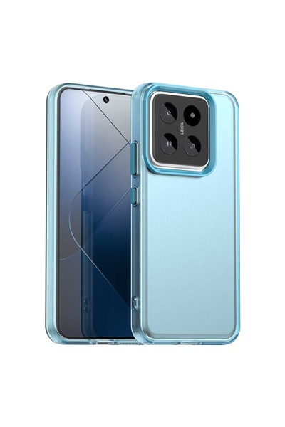 bovinox Xiaomi Mi 14 Kılıf Parmak İzi Yapmaz Buzlu Şeffaf İnce Tasarım Minima...