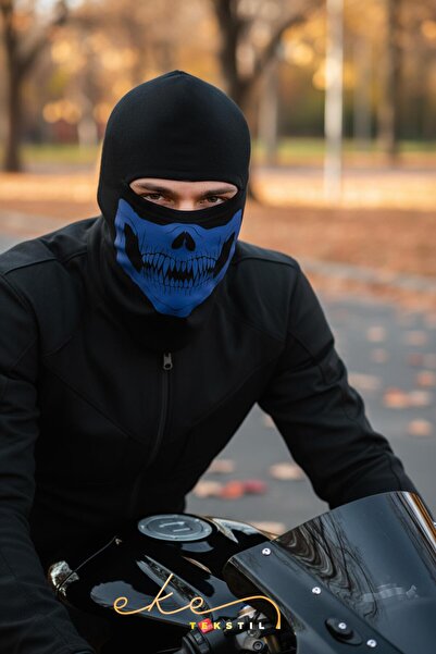 Eke Tekstil Unisex Printed Biker Thermal Balaclava