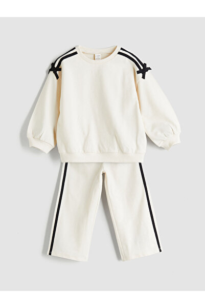 LC Waikiki Peak New Season Crew Neck Girls' Tracksuit Set