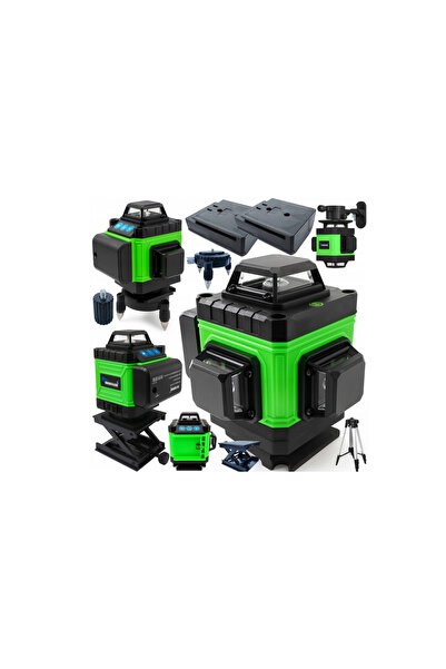 Ondragon Nivelă laser cu linii în cruce, laser verde, 4D 360°, 2 baterii, OD 5072