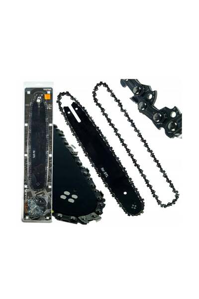 BLACK Set ghidaj + 2 lanțuri, 15" (38 cm), 0,325", 1,5 mm,