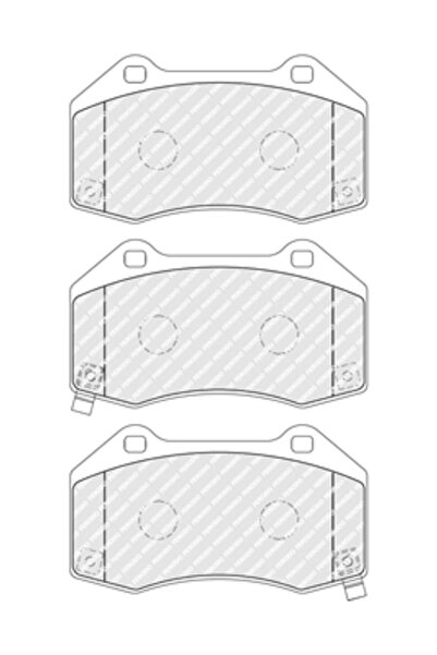 FERODO Brake Pad Set Disc Brake Abarth 124 Spider Fiat 124 Spider