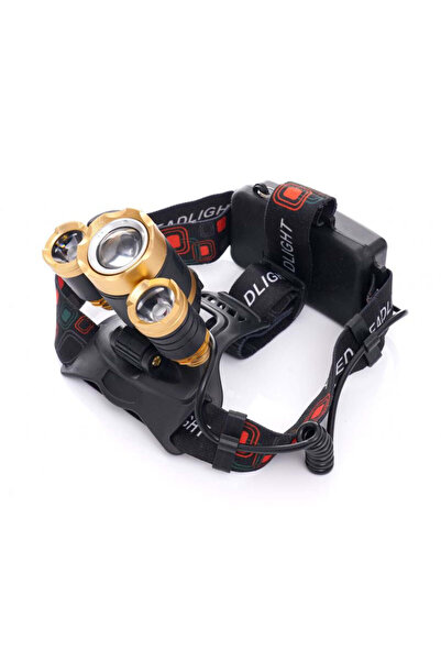 Kraft&dele Lanternă frontală KD 1246 T6 cu 6 LED-uri și zoom 2x Q5 (1-2000x)