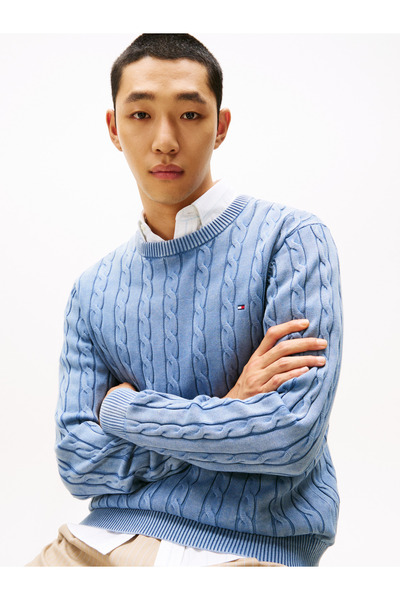 Tommy Hilfiger Erkek CLASSIC CABLE GMD C NK MW0MW39524-THC2B