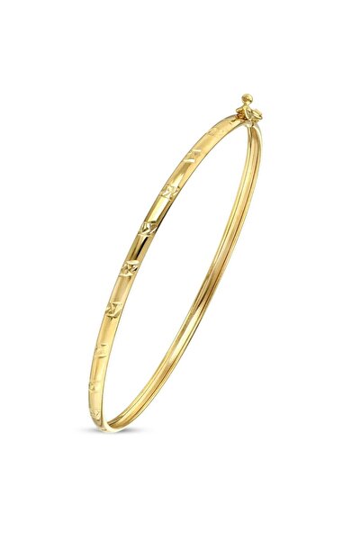 Koçak 14 Ayar Brillo Tasarım Altın Kelepçe