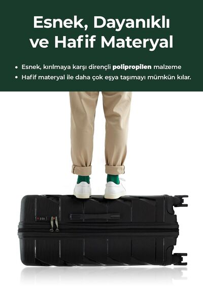 Cotpoly Home Copella (PP)Polipropilen&Kırılmaz Kabin Boy Valiz 55 CM