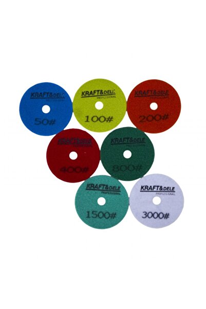 Kraft&dele Discuri diamantate, KRAFT&DELE, 7 discuri cu granulații diferite, ...