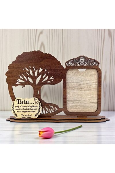 OEM Photo frame Heart and Tree of Life with standard message for Dad, personalized gift – 30x18 cm, wa