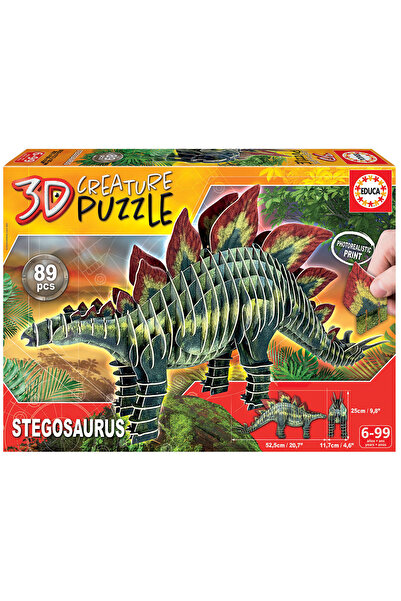 Educa Borras أحجية مخلوق ستيجوسورس ثلاثية الأبعاد، 89 قطعة