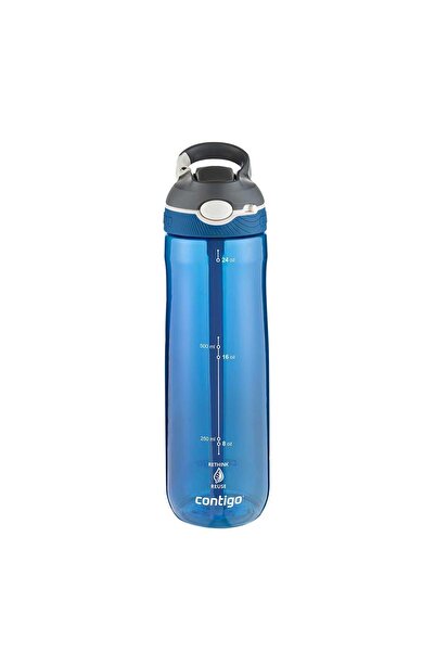 Contigo Ashland Tren Tek Hand Pump Inner Lid Water Bottle 720ml 2191379 Blue