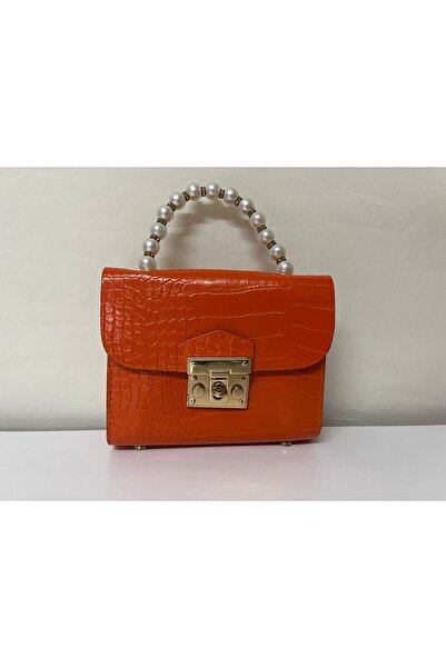 Eylül Spor Mini Women's Pearl Hand and Shoulder Chain Strap Bag