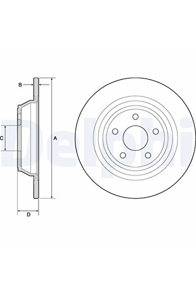 DELPHİ Disc Frana Ford Mondeo 5