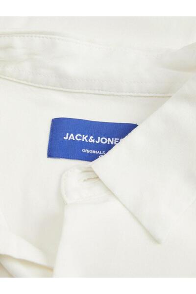 Jack & Jones Men's White Jorjoshua Viscose Shirt Ss Shirt 12271078-Clouddanc