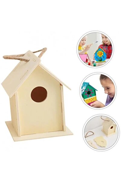 dalimag Hrănitoare pentru păsări - Asamblare/Demontare, Design, Intrare Rotundă, Lemn