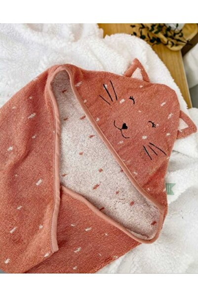 PAMUK HANIM منشفة استحمام للأطفال من القطن 100% للبنات والأولاد - لون وردي مج...