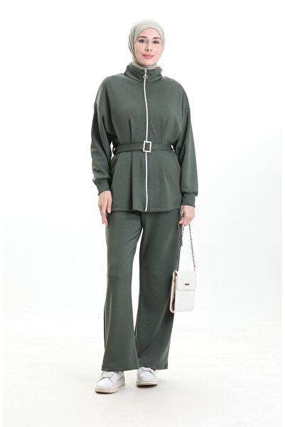 sefamerve Σετ αγκράφες από υφασμάτινο υλικό Premium 11331-03 Χακί