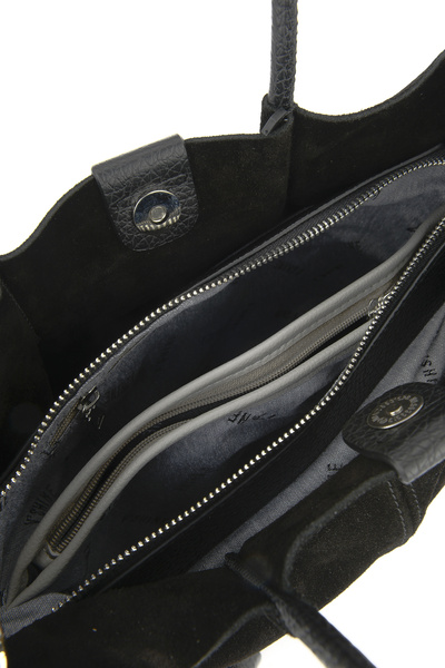 Ziya , Women's Genuine Leather Shoulder and Hand Bag 153979Z5010 Black