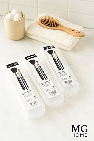 MG HOME 5Pcs Makeup Storage Box Makeup Organizer Transparent Box Plastic Storage Container