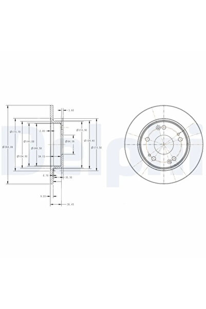 DELPHİ Disc Frana Honda Civic 8/Civic 9