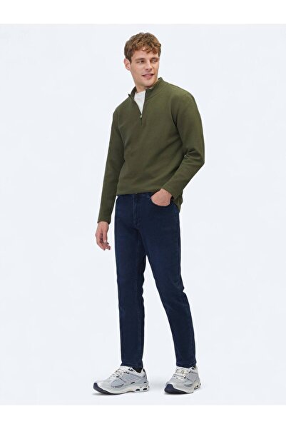 Kip Μπλουζάκι με λαιμόκοψη χακί κοτλέ