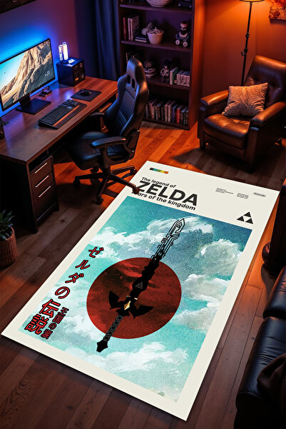 Charmbi The Legend of Zelda Desenli Kaymaz Taban Makinede Yıkanabilir Gaming ...