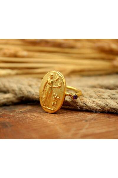 alpsilverart Otantik El Yapımı Antik Dönemlere Ait Sikkeden Yapılmış Gümüş Yü...