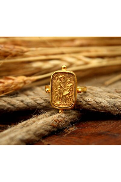 alpsilverart Otantik El Yapımı Antik Dönemlere Ait Sikkeden Yapılmış Gümüş Yü...