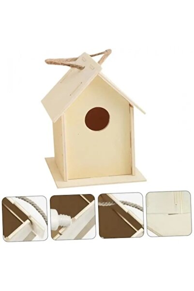 dalimag Hrănitoare pentru păsări - Asamblare/Demontare, Design, Intrare Rotundă, Lemn