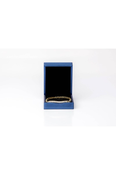 Dr.Ice 4mm gold plated tennis bracelet