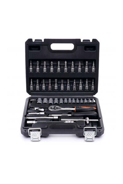 Kraft&dele Professional 46-piece Tool Kit, bits, screwdrivers, ratchet, sockets KD 10469