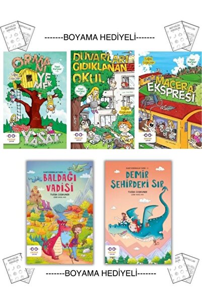 Cezve Çocuk Boyamalı Yeşil Kafalar Ormanı Yemek Yasak Macera Ekspresi Baldağı Vadisi Demir Şehirdeki Sır 4. 5.