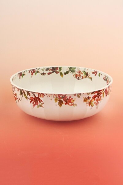 Bursa Porselen Dekor Hanımeliler Porcelain Salad Bowl