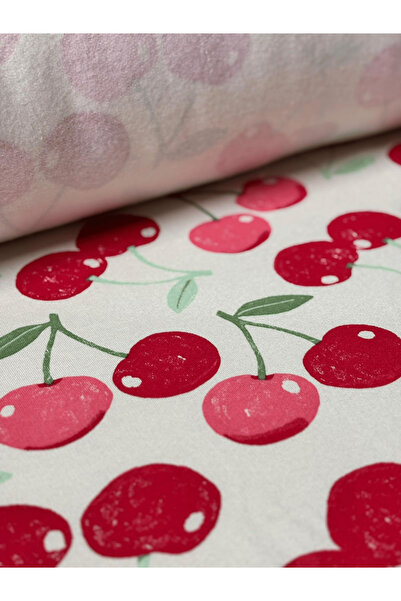 iki iplik Ύφασμα με μοτίβο κερασιού με τρεις κλωστές - επένδυση fleece - 80% πολυεστέρας 20% βαμβάκι |   Πλάτος 180 εκατοστά |   Χοντρό και μαλακό ύφασμα