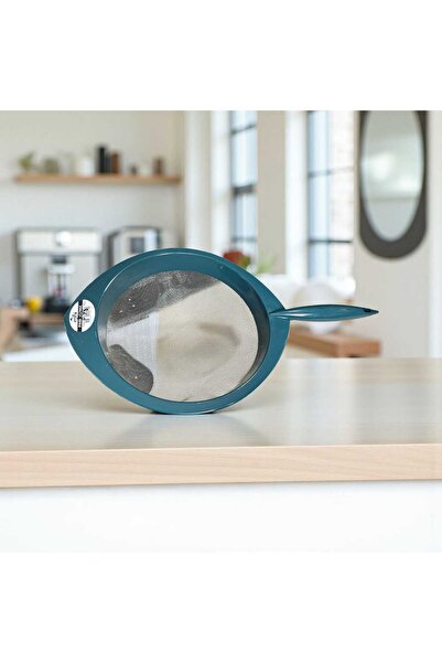 ÇEÇEN HOME 1 Adet Tel Süzgeç Paslanmaz Platin Süzgeç Büyük Boy ( 22 CM ) Oval...