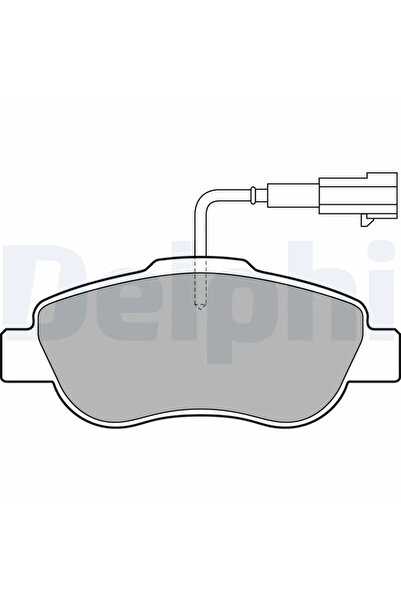 DELPHİ Комплект спирачни накладки за дискови спирачки Fiat 500/Panda Ford Ka